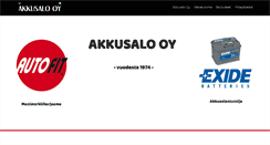 Desktop Screenshot of akkusalo.fi