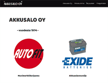 Tablet Screenshot of akkusalo.fi